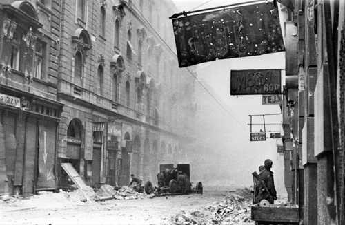 Combat street scene
