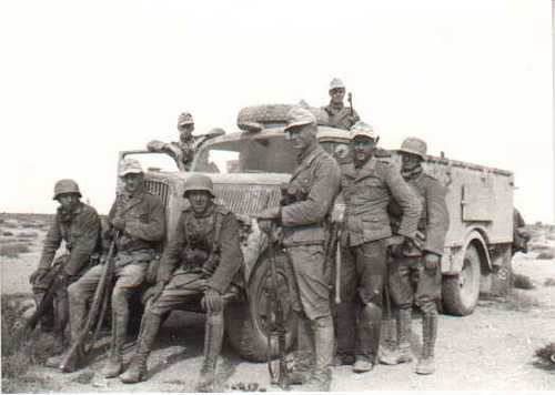 Dak soldiers and Opel Blitz