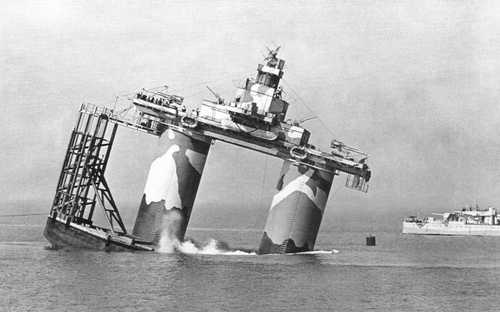 Armed sea fort