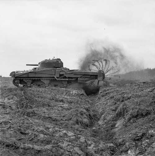 Sherman flail tank