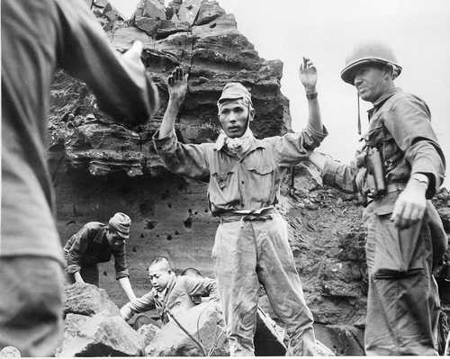 Mopping up on Iwo Jima