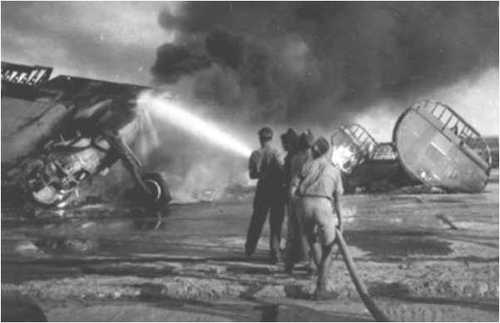 Blow-up landing