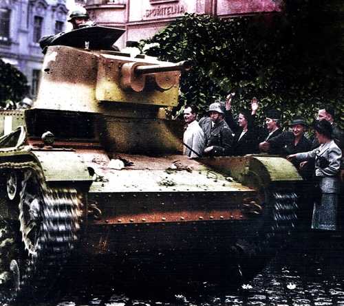 7TP Light Tank in Warsaw