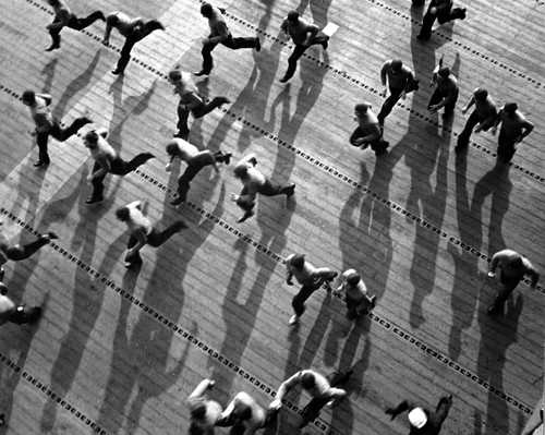 USS Yorktown Crew Drill