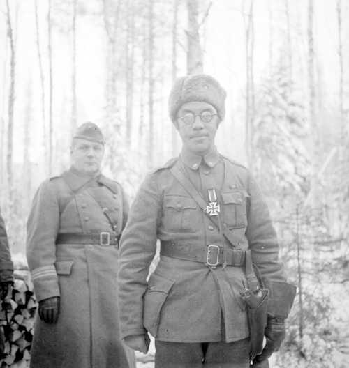 Finnish officer whit Iron cross