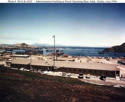 Administration building at Naval Operating Base Adak, Alaska