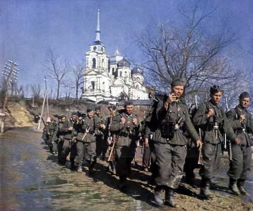 Troops near Kharkov