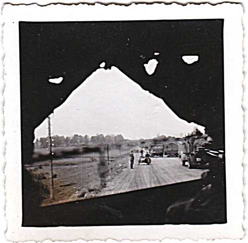 German convoy photo from truck