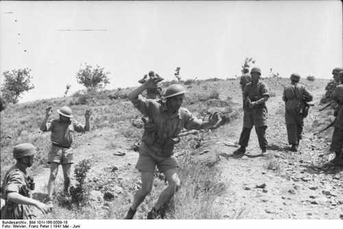British soldiers surrendering