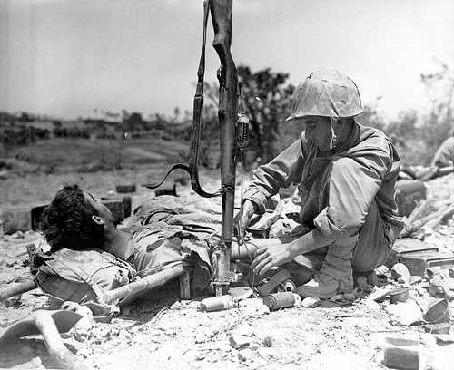 Tending the wounded