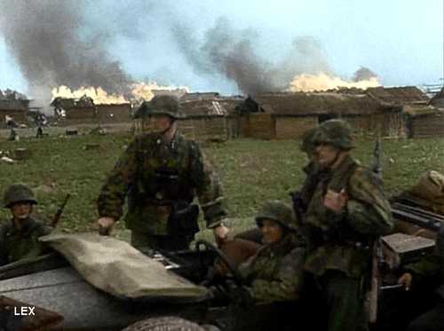 Waffen-SS soldiers in Belorussia