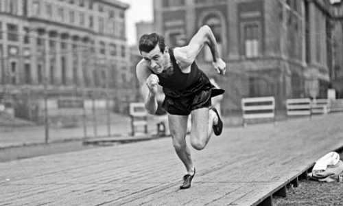 Lou Zamperini as Olympian in Berlin for USA