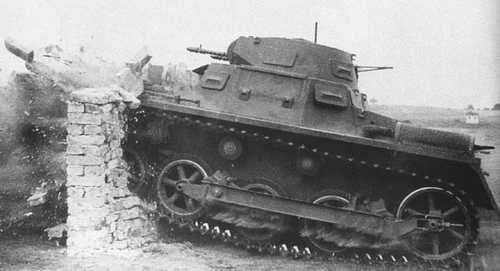 Breaking through - PzKpfw I.