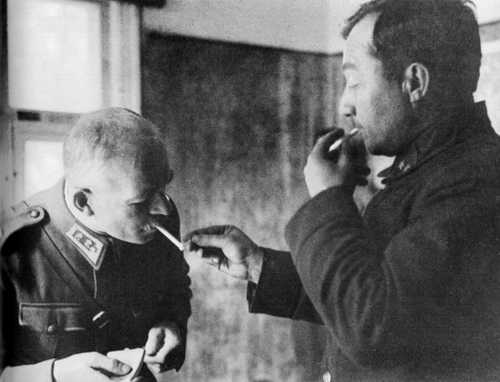 Oesch with POW Soviet general