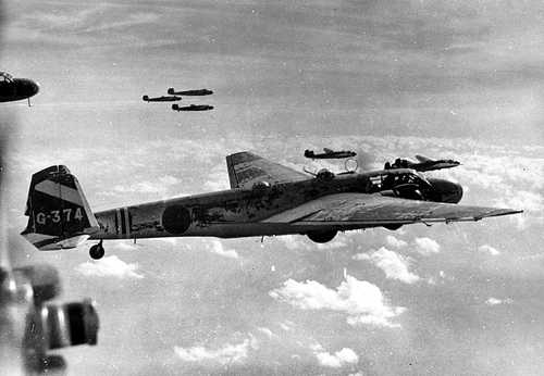 Bombers in flight