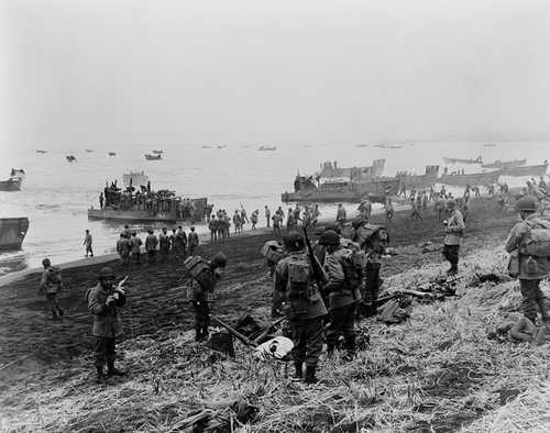 Landing force Attu island