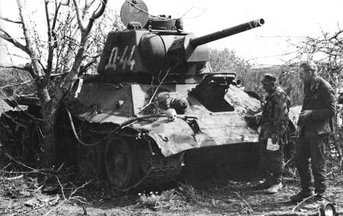 Knocked-out OT-34