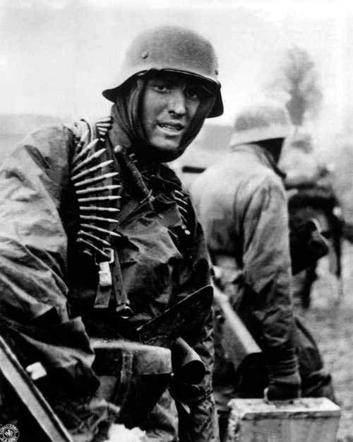 Heavily Armed German Soldier