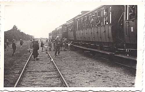 German troops on train 