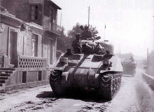 British Sherman in Italy
