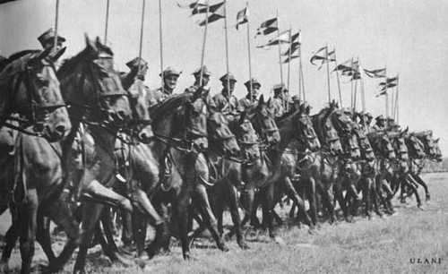 Polish Uhlans on parade.