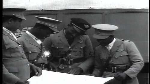 Briefing of Ethiopian pilots