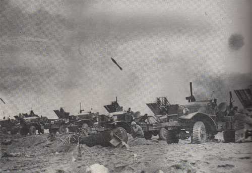 Rocket firing trucks