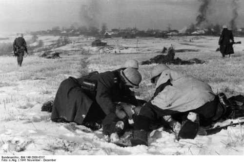 Taking care of wounded