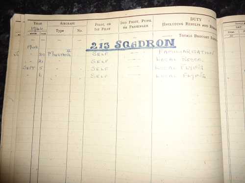 raf pilots log