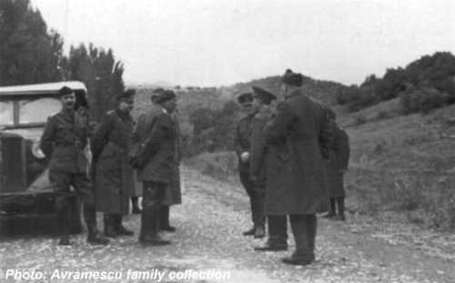 General Avramescu and staff. Crimea 1942