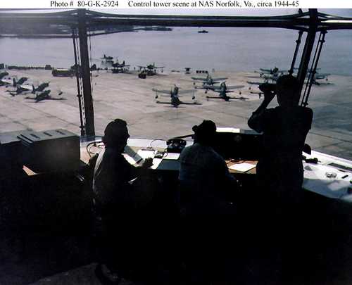 Control tower scene at NAS Norfol, Va
