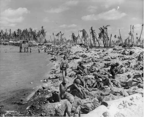 Red Beach, Bieto, Tarawa. 2nd day of battle.