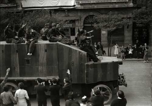 Falangist armored truck