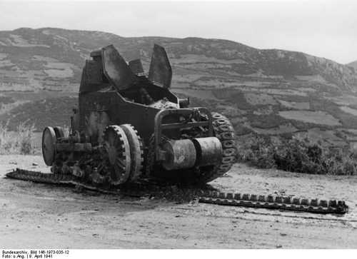 Renault FT-17 tank, Yugoslavia, 1941.