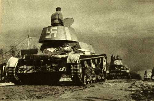 Tanks advancing