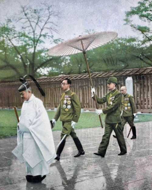 Emperor Puyi in Japan 1940