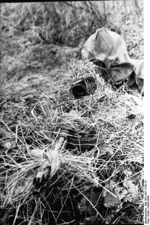 German Sniper picking his target