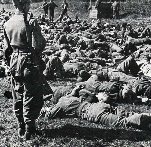 Canadian prisoners at Dieppe