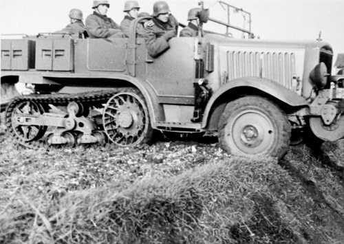 French half-track in german service