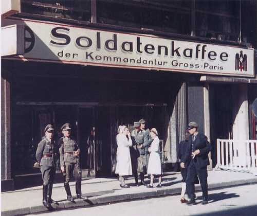 Soldiers' Cafe in Paris