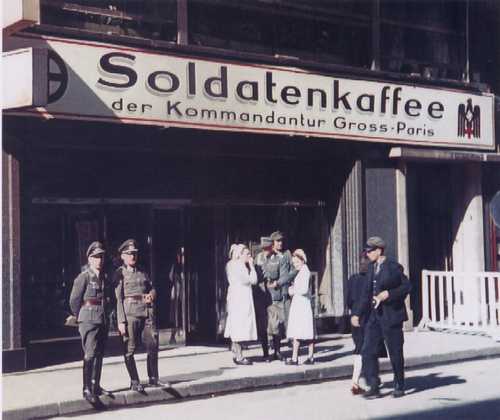 Soldiers' Cafe in Paris
