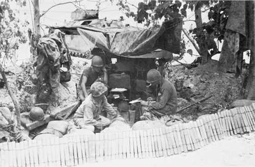 Marine command post
