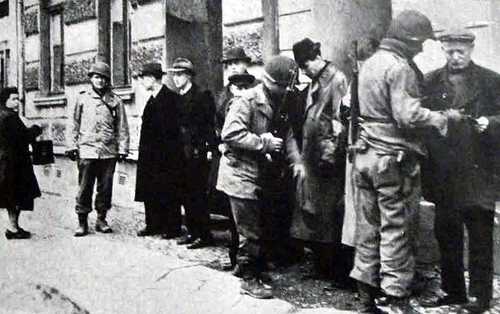 Checking identity of civilians