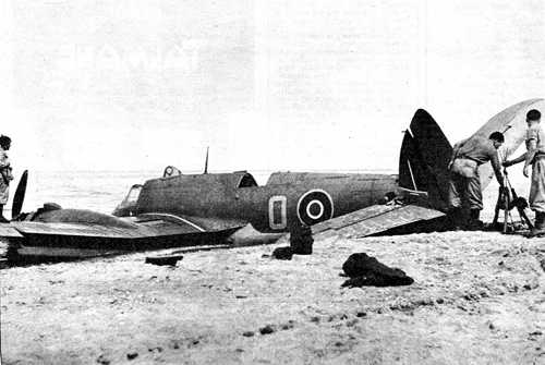 Beaufighter on the beach