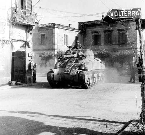 Sherman tank in Northern Italy