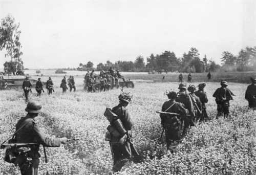 Advancing across a field