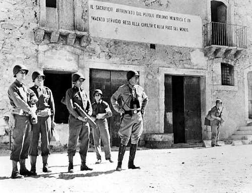 Town on the front line in Sicily