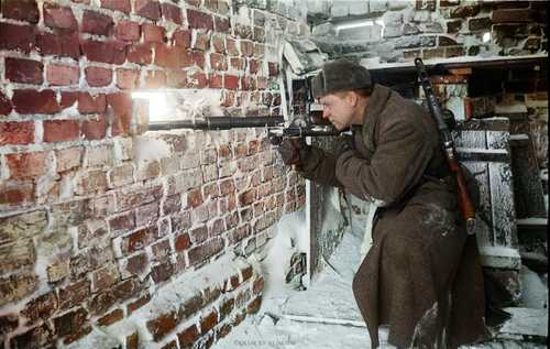 Soviet anti-tank gunner