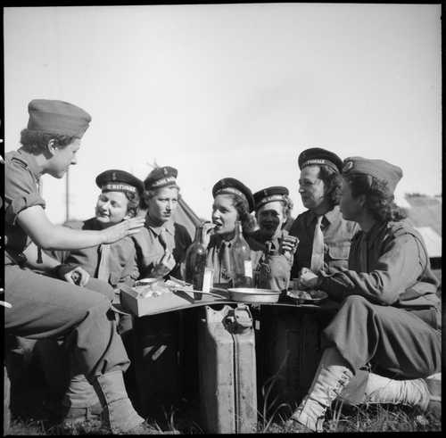 Nurses in field uniform