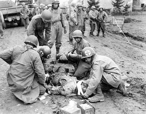 Hurt by exploded mine